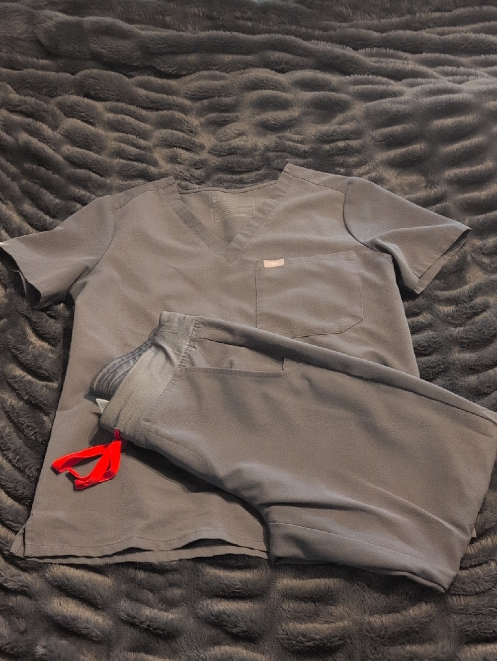 FIGS Gray V-Neck Medical Top